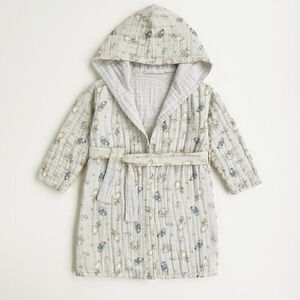 KIDS Organic Muslin Cotton Bathrobe - Reversible
